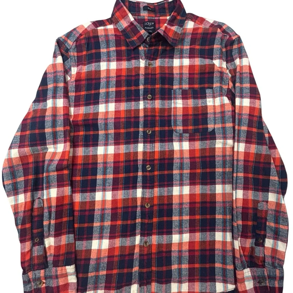 J. Crew Men's Multicolor Plaid Button‎ Down Shirt XL Cottagecore